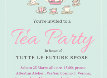 Un tè con le spose in Atelier